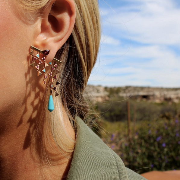 Gem Gossip wears Nouvel Heritage earrings