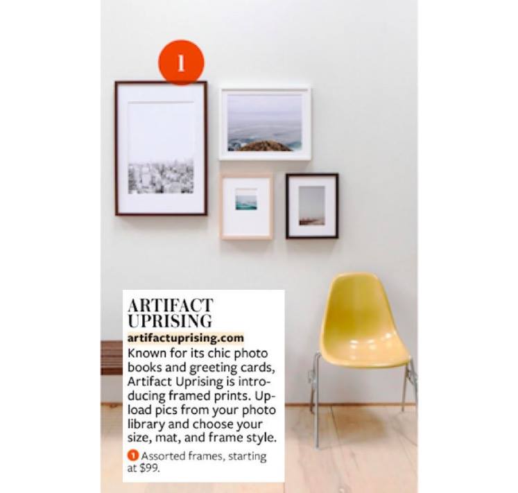 Artifact Uprising in November Issue of InStyle