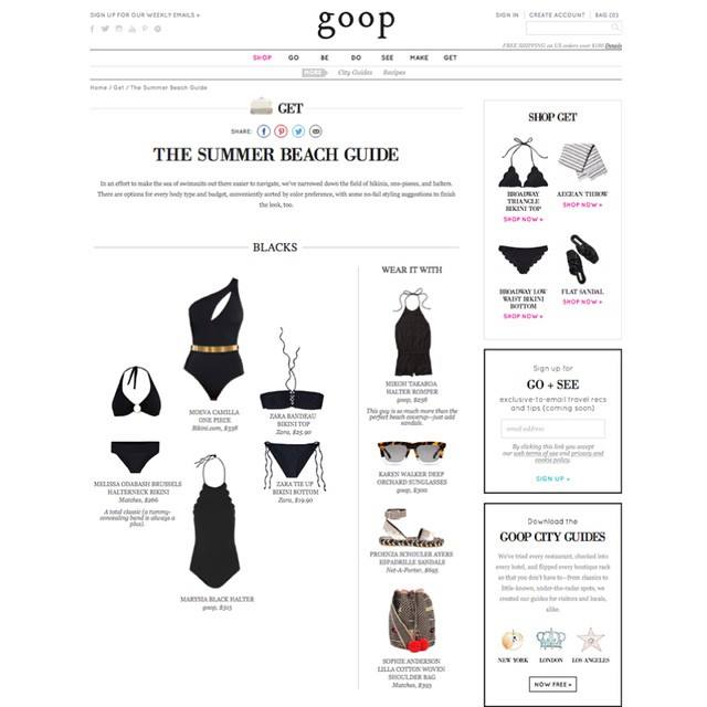 Goop features Bikini.com suits and sunnies