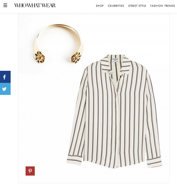 Anmare Sunflower Choker makes WhoWhatWear's list for the best choker pairings for fall