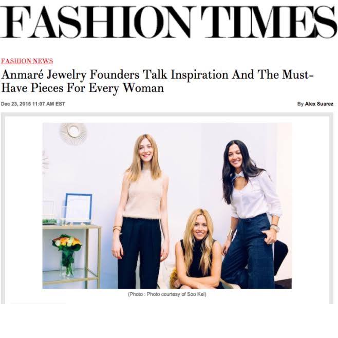 Anmare sisters featured in Fashion Times